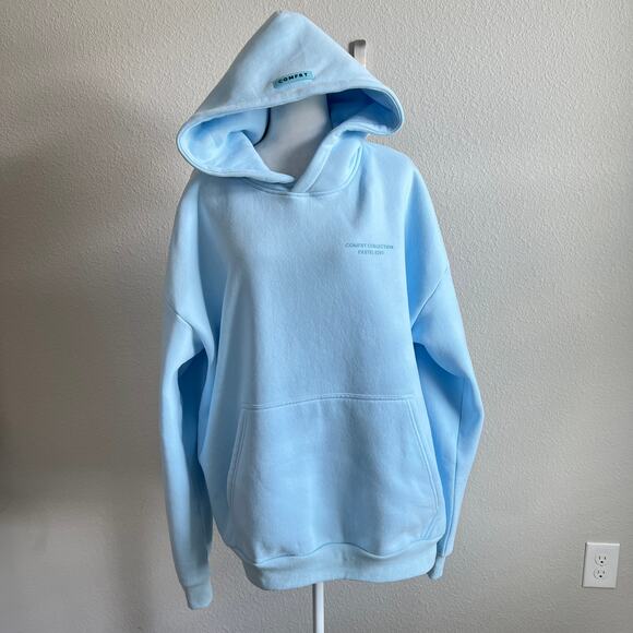 Comfrt Collection Pastel Edit Baby Blue Hoodie & Sweat Pant Set Women's 2XL - Picture 2 of 15